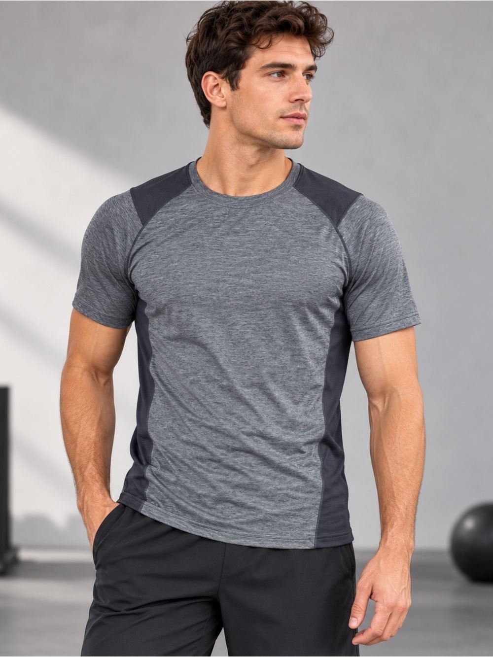 Under Armour T-shirt MK1 Tee Mens Small Performance Lightweight Gray Vented
